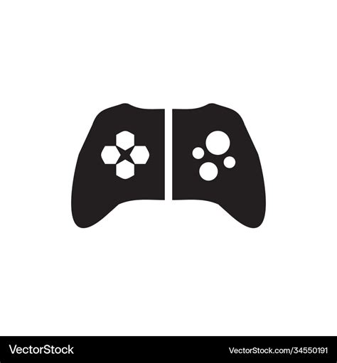 Joystick game controller logo design template Vector Image