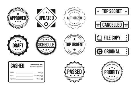 Rubber Stamp Collection Design Template on Behance