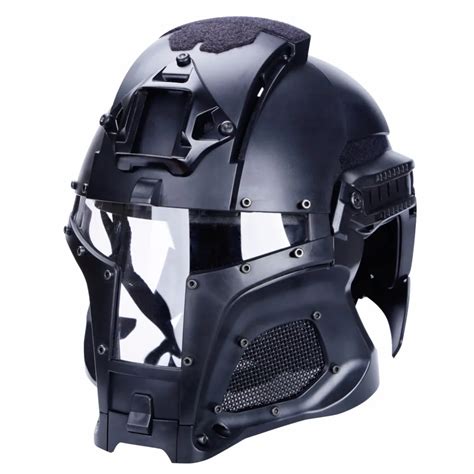 2018 New Tactical Military Ballistic Helmet Mask Hunting SideRail NVG ...