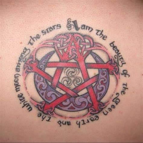 Wiccan beauty | Pentagram tattoo, Wiccan tattoos, Pentacle tattoo