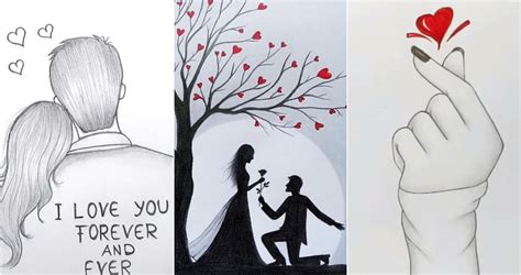 25 Easy Love Drawing Ideas - How to Draw the Love