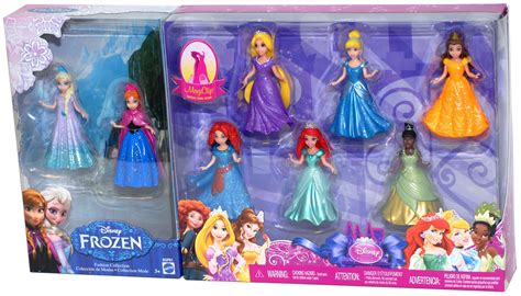 8-PC Doll Gift Set: 3.75 Disney Princess, featuring Anna and Elsa from ...