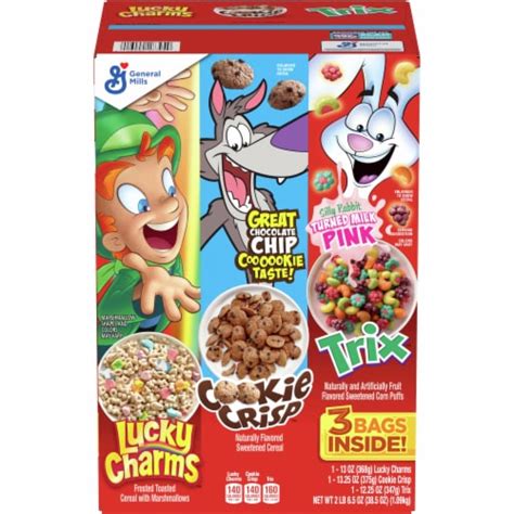 General Mills Lucky Charms™ Cookie Crisp™ & Trix™ Variety Pack Cereal ...