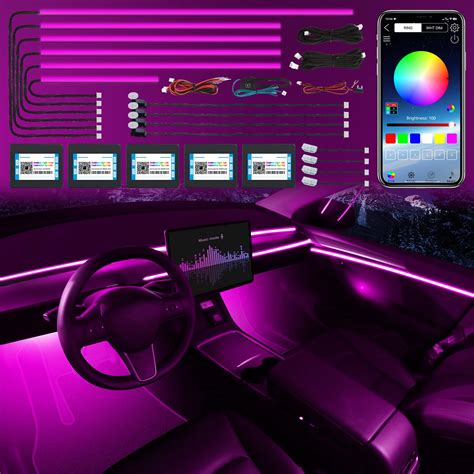 Snapklik.com : Acrylic Interior Car LED Strip Light