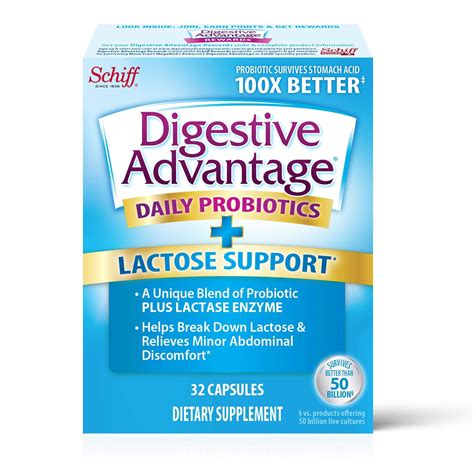 Digestive Advantage Daily Probiotics + Lactose Support