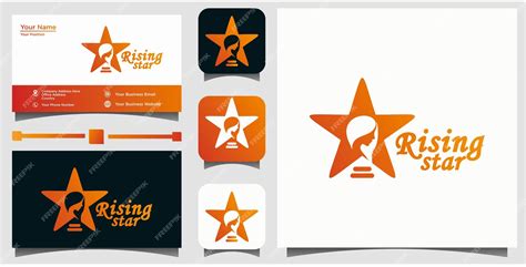 Premium Vector | Rising star logo design