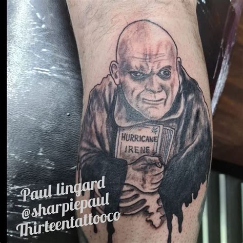 Uncle fester tattoo | Art tattoo, Tattoos, Portrait tattoo