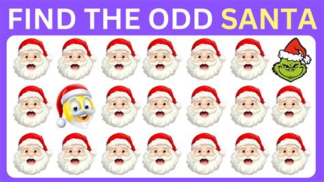 Find the ODD One Out - Christmas Edition 🎄🎅⛄️ | Easy, Medium, Hard ...