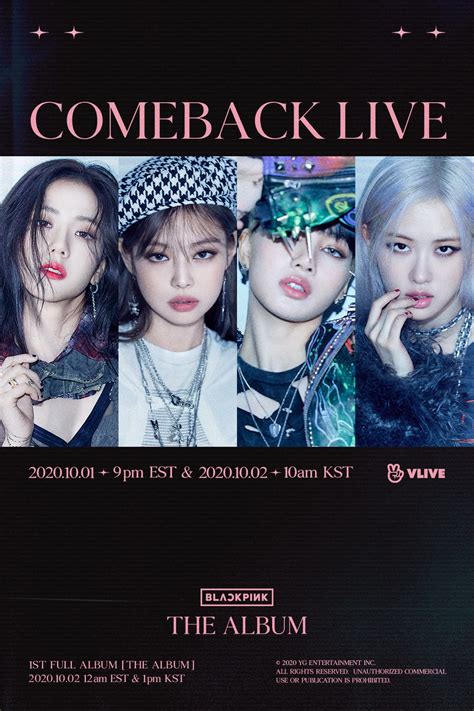 BLACKPINKOFFICIAL on Twitter: "‘THE ALBUM’ COMEBACK LIVE #BLACKPINK #블랙 ...