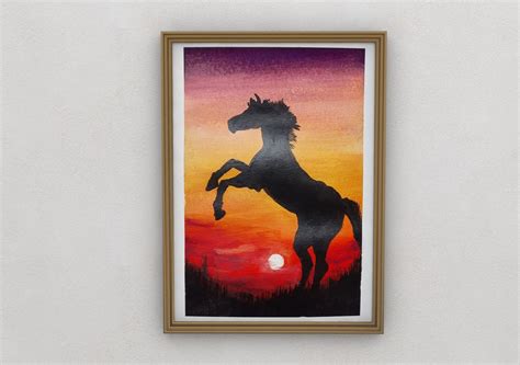 Horse acrylic painting | CGTrader