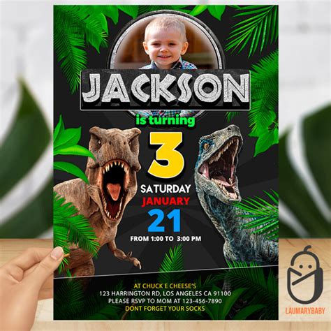 JURASSIC PARK BIRTHDAY INVITATION - Laumarybaby