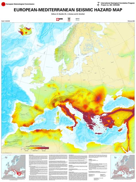 European seismic hazard map : europe