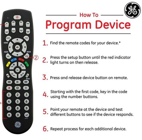 Ge Universal Remote Manual Code List