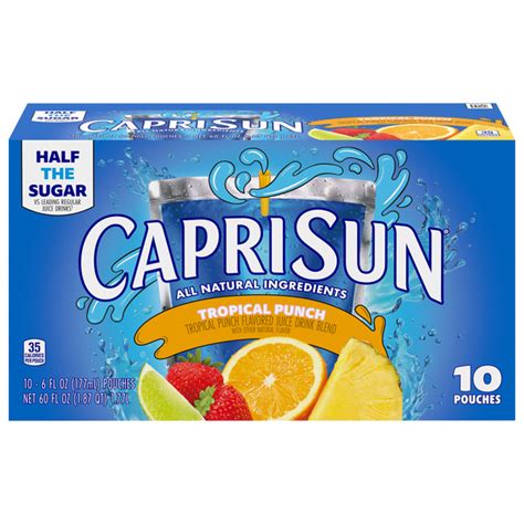 Save on Capri Sun Juice Drink Pouches Tropical Punch All Natural - 10 ...