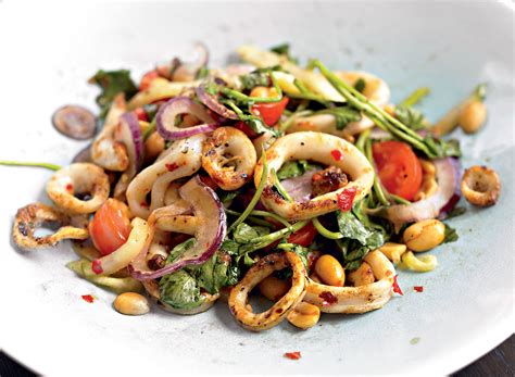 A Grilled Calamari Salad Recipe That's Not Fried — Eat This Not That