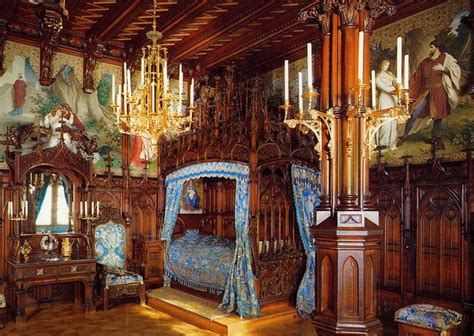 postcard - Neuschwanstein, Bedroom | Neuschwanstein castle, Germany ...