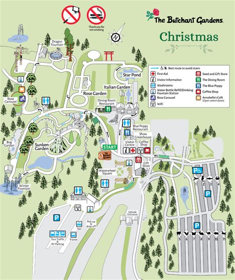 Seasonal Map - The Butchart Gardens