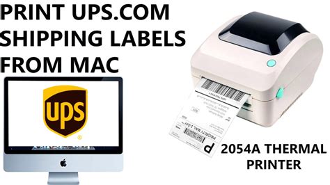 How to Print UPS Shipping Labels from UPS.com Website via Web Browser ...