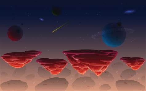 Premium Vector | Space game background