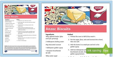 Easy Anzac Day Baking Recipes - Twinkl