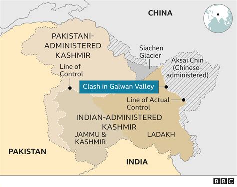 China And India Border Map - California southern Map