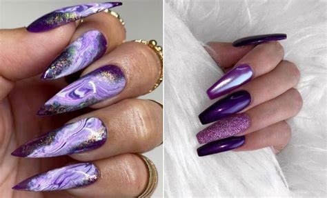 21 Pretty Purple Nail Designs and Ideas - StayGlam