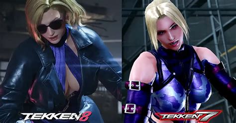 Tekken 8's Nina Williams compared side-by-side with her Tekken 7 ...