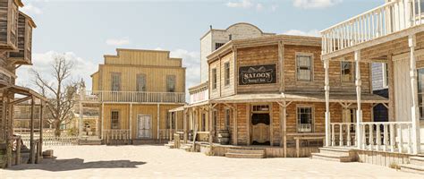 Old Western Town Saloon