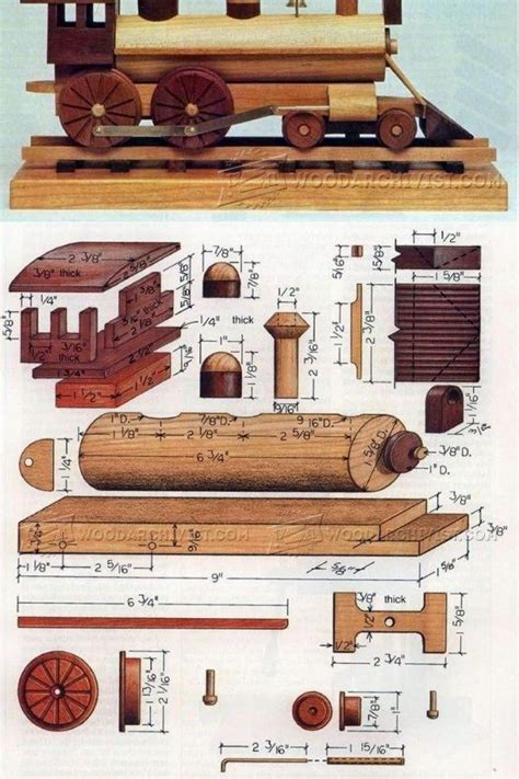 50 Wooden Toy Plans Design No. 13570 Simple Wooden Toy Plans For ...