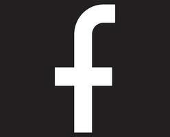 Black Facebook Logo Black Background