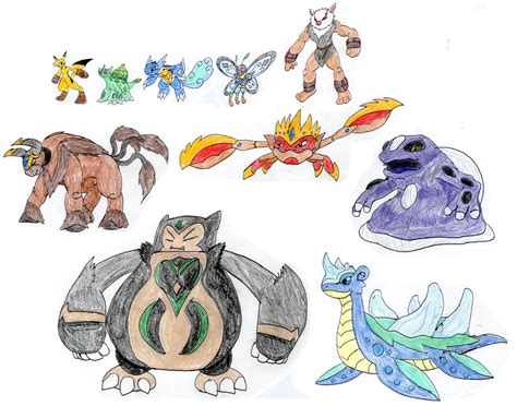 Ash's Mega Evolution Team - Kanto by MegaloRex on DeviantArt