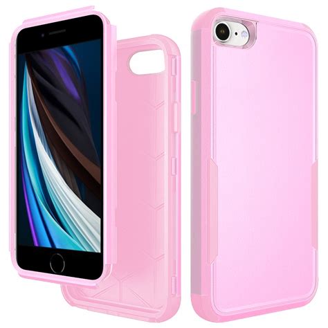 Apple iPhone 6 Case, Tuff Anti-Slip Hybrid Case Cover Pink/Pink ...