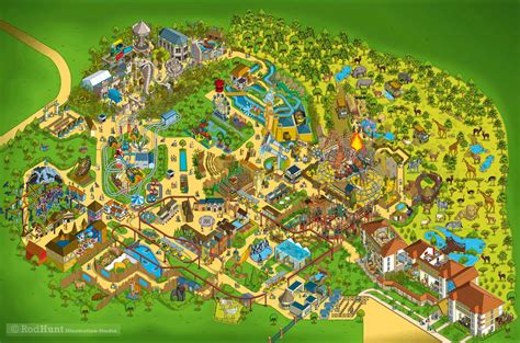 Chessington World of Adventures Theme Park Map :: Behance