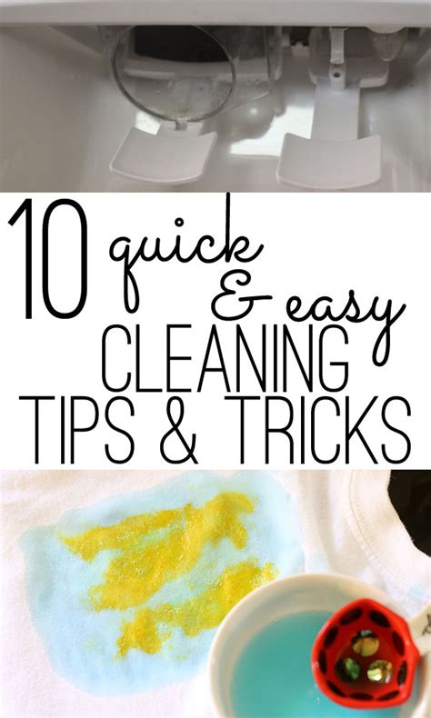 cleaning tips: 10 quick & easy ideas for all around the house