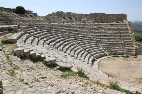 Greek Theater (Segesta Sicily Italy) Stock Image - Image: 14298105