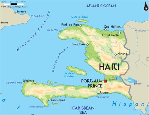 Haiti Map - TravelsFinders.Com