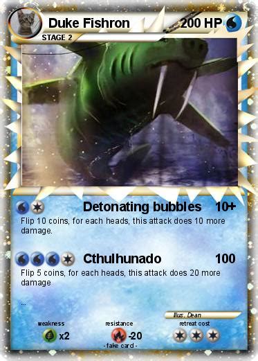 Pokémon Duke Fishron 19 19 - Detonating bubbles - My Pokemon Card