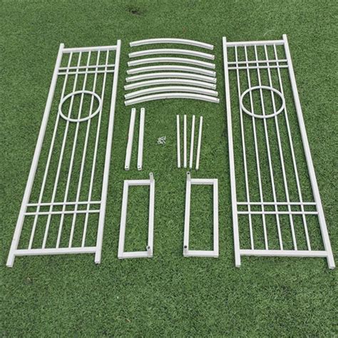 Black Metal Steel Garden Arch Trellis With Gate Climbing Plants - Buy ...