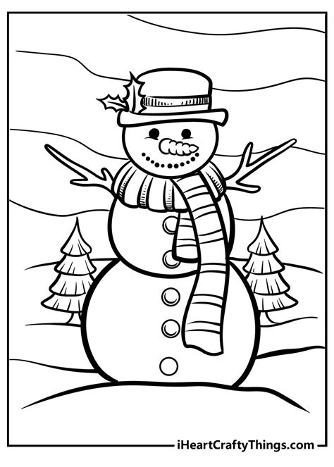 Teletubbies And Snowman Coloring Page Snowman Coloring Pages Free ...