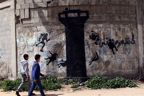 New Banksy murals in Gaza - Slideshow - UPI.com