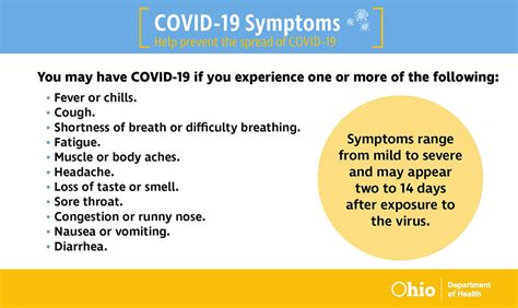 COVID-19 Symptoms Infographic