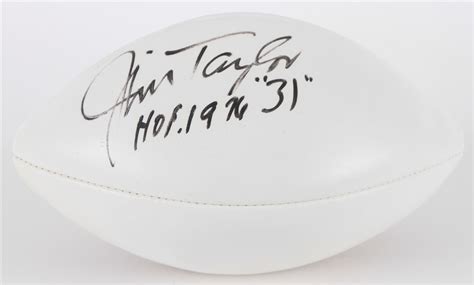 Lot Detail - 1990's Jim Taylor Green Bay Packers Signed ONFL Tagliabue ...