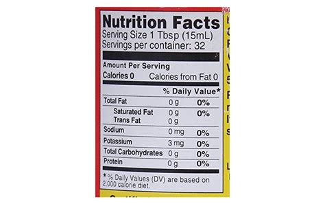 Apple Cider Nutrition Facts Label | Besto Blog