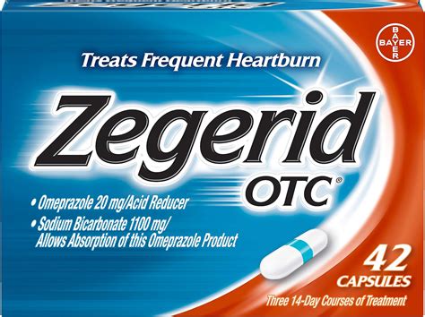 Zegerid OTC Heartburn Relief, 24 Hour Stomach Acid Reducer Proton Pump ...