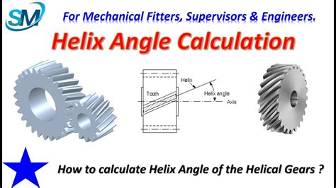 Helix Angle Calculation | How to Calculate Helix Angle of Helical Gears ...