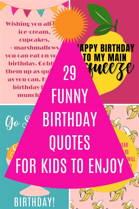 29 Funny Birthday Quotes for Kids to Enjoy - Darling Quote