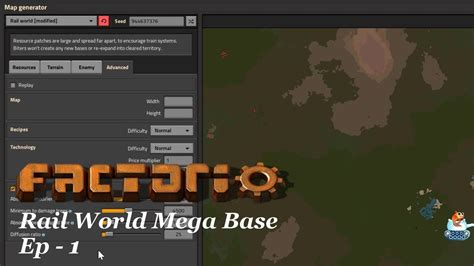 Factorio 0.17 - Rail World Mega Base - EP 1 - YouTube