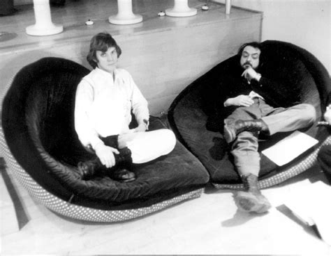 Stanley Kubrick and Malcolm McDowell on the set of A Clockwork Orange ...