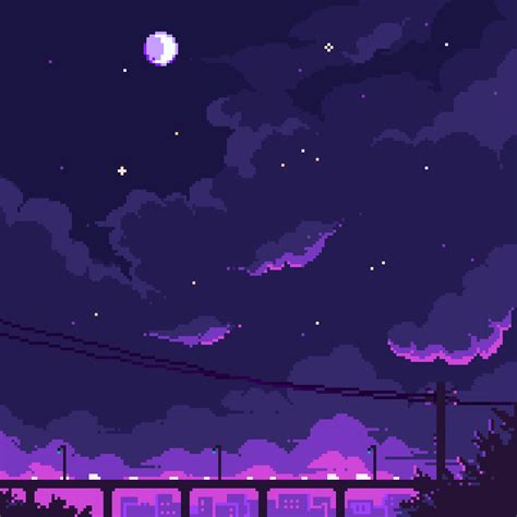 Aesthetic Pixel Art Train