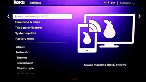 Roku Screen Mirroring To HD TV Using A Samsung Galaxy S4 - YouTube